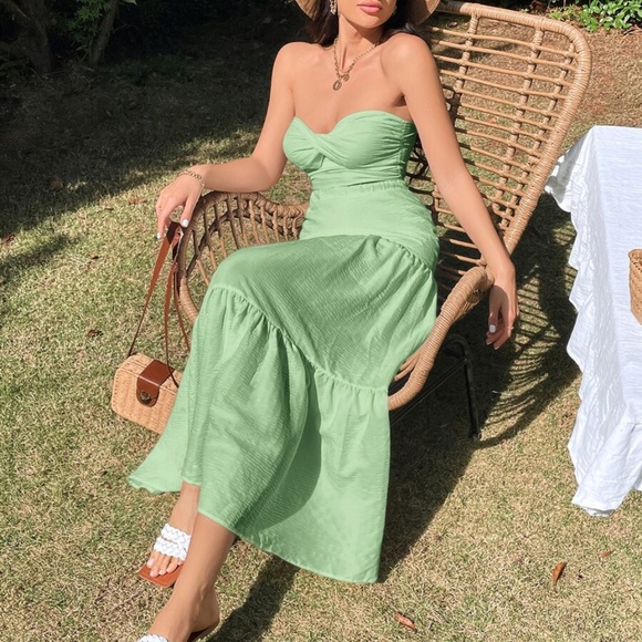 Boho Crop Top Maxi Skirt Set - Picture 10 of 13